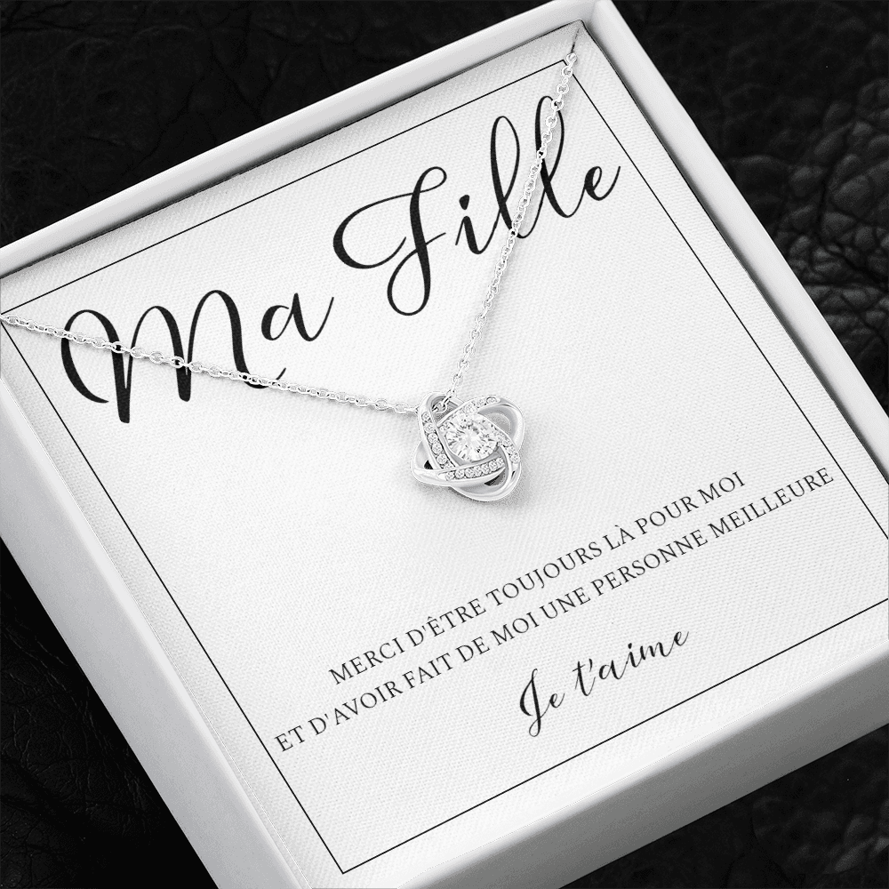 Collier Pour Fille "To My Daughter" – Cadeau Anniversaire & Remise De Diplôme En Acier Inoxydable